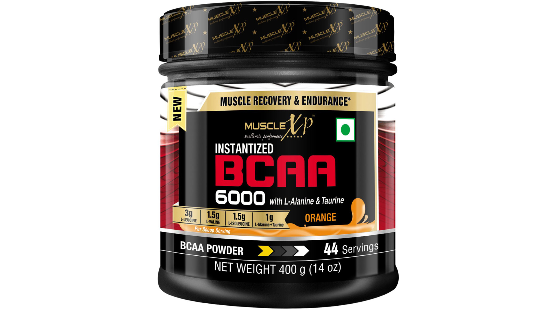 MuscleXP Instantized BCAA 6000 with L-Alanine & Taurine – 400g 