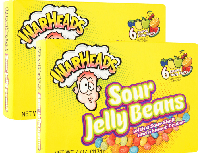 warheads sour jelly beans