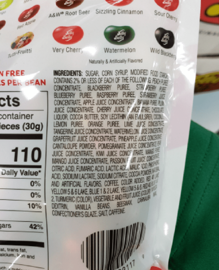 jelly beans ingredients