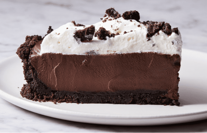 chocolate-rich cream pie