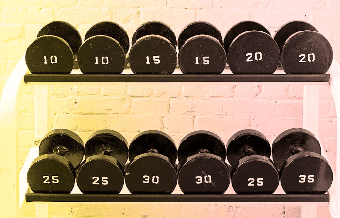 weight of dumbbells