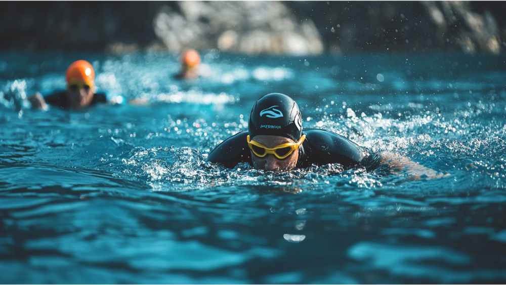 Swimming in an Ironman wetsuit